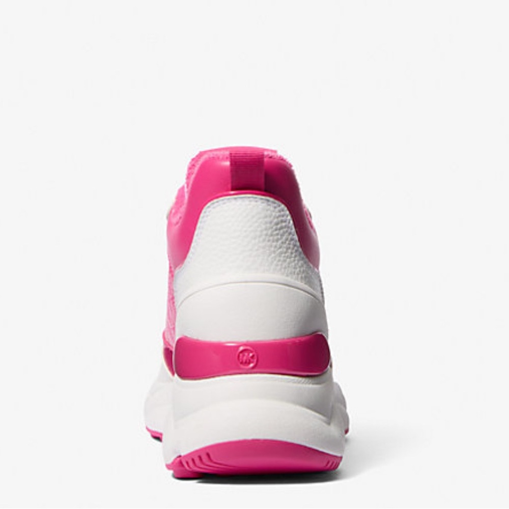 Michael Kors Orange, green, pink, gold rose and White Chunky Sneakers - Picture 8 of 9